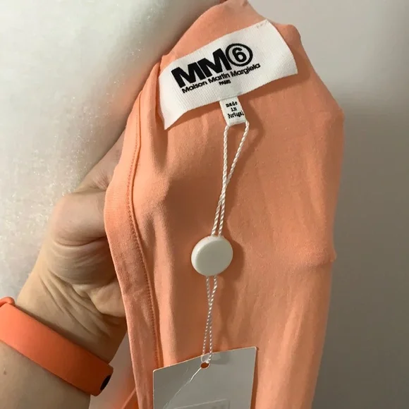 MM6 Asymmetrical Knotted Wrap Shirt Dress - Picture 10 of 12